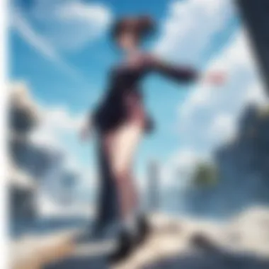 Character High Kick in Animation Close-up of an animated character executing a high kick