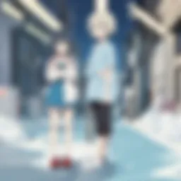 A visual representation of the unique animation style of Nichijou, showcasing vibrant colors and whimsical characters.