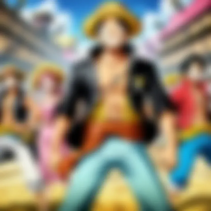 Collage of streaming services offering One Piece Stampede