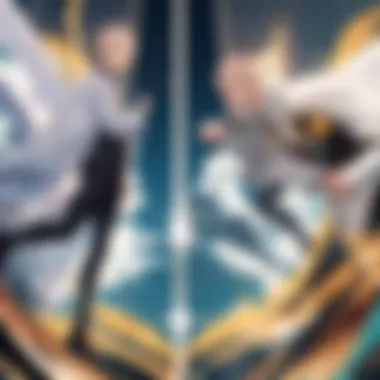 Saitama's Epic Showdown Dynamic confrontation between Saitama and a formidable foe