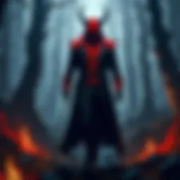 A dark and atmospheric illustration representing the devil's duality