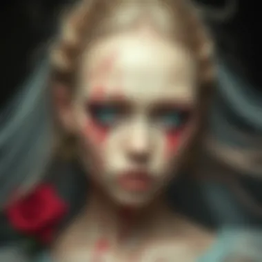 Aesthetic Appeal and Pain in Art A thought-provoking artwork combining aesthetic appeal with pain.