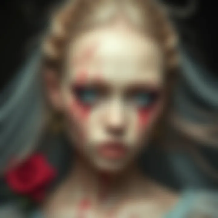 Aesthetic Appeal and Pain in Art A thought-provoking artwork combining aesthetic appeal with pain.