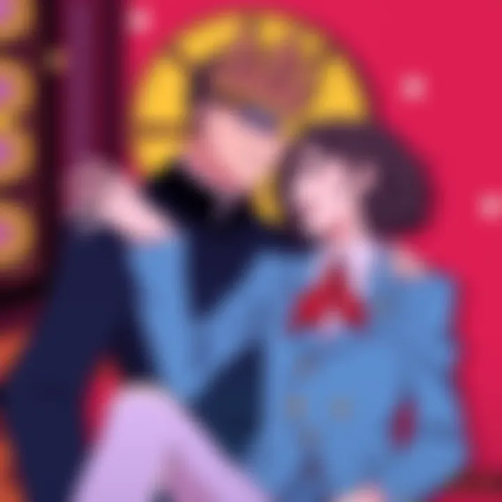 Thematic elements represented visually, highlighting the intricate balance of humor and drama within the series.