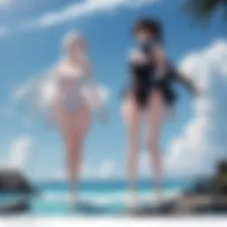 Elegant swimsuit design featuring strategic ruching for back coverage