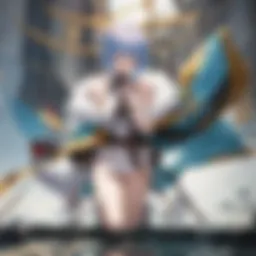 Intricate character design showcasing unique features and expressions in anime style.