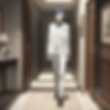 Suspenseful Atmosphere A haunting moment highlighting the atmosphere of suspense in The Promised Neverland.