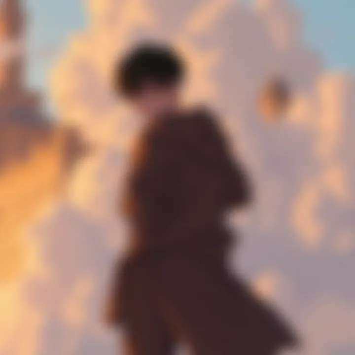 The protagonist's journey through various forms in the series