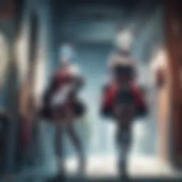 Vibrant scene from Alice in Borderland showcasing the intense game atmosphere