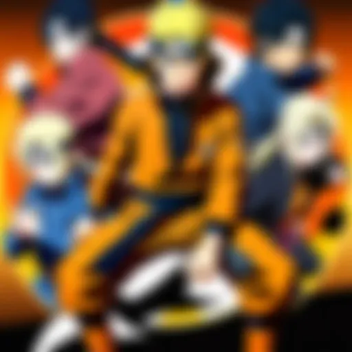 An anime streaming interface showcasing Naruto Shippuden