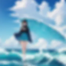 A serene beach scene representing the ocean theme of 'Ride Your Wave'.