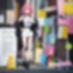 An illustration showcasing the To Love-Ru series poster with vibrant colors