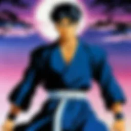 Iconic scene featuring Yusuke Urameshi